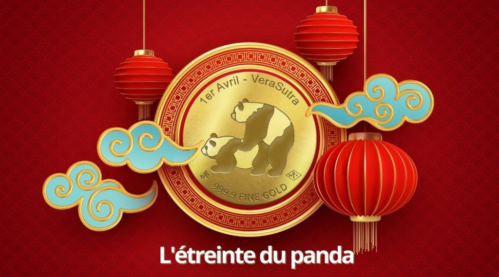 Pièce en or - Kamasutra - Panda chinois