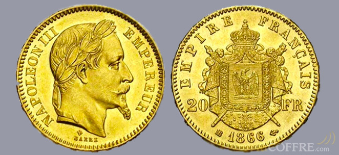 Pièce or 20 Francs - Napoléon III