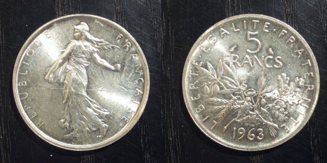 5 francs 1960 prix
