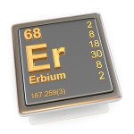 Erbium. Element chimique en 3D