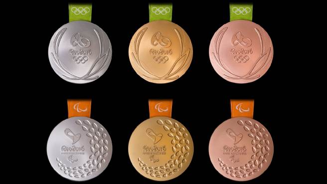 Les médailles de Rio 2016