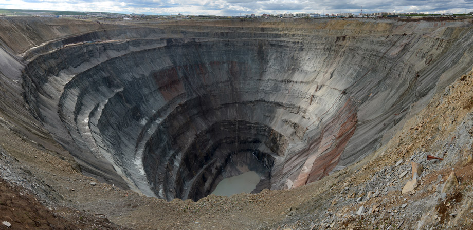 Mine de Mirny en Yakoutie, Russie (c) Wikipedia