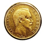 50 Francs Napoléon III tête nue