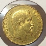 NAPOLEON 50F Napoléon III Tête nue 1858 