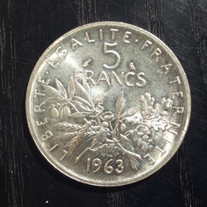 Bague Pièce De Monnaie 5 Francs Semeuse En Argent - Anneau Silver Coin Ring - Neuf Avec étiquette