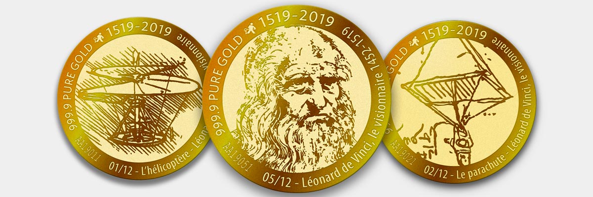 VeraMax Collector 2019 Léonard de Vinci - collection de pièces d'or AuCoffre