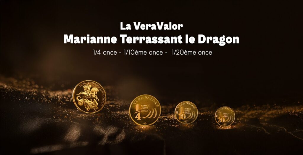 la série de pièces veravalor 1/20 1/10 1/4