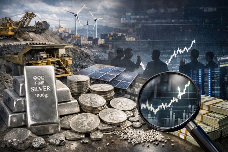 la pénurie d'argent métal concerne essentiellement les ETF. L'industrie ne semble pas manquer de matière