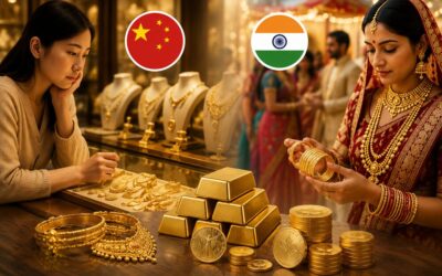 L’or est trop cher pour les bijoux en Inde et en Chine