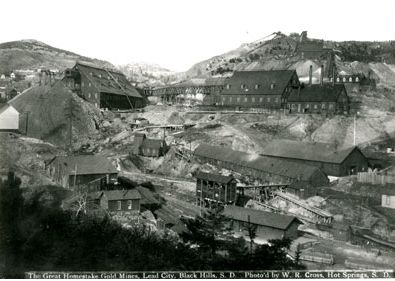 La mine d'or de Homestake en 1877
