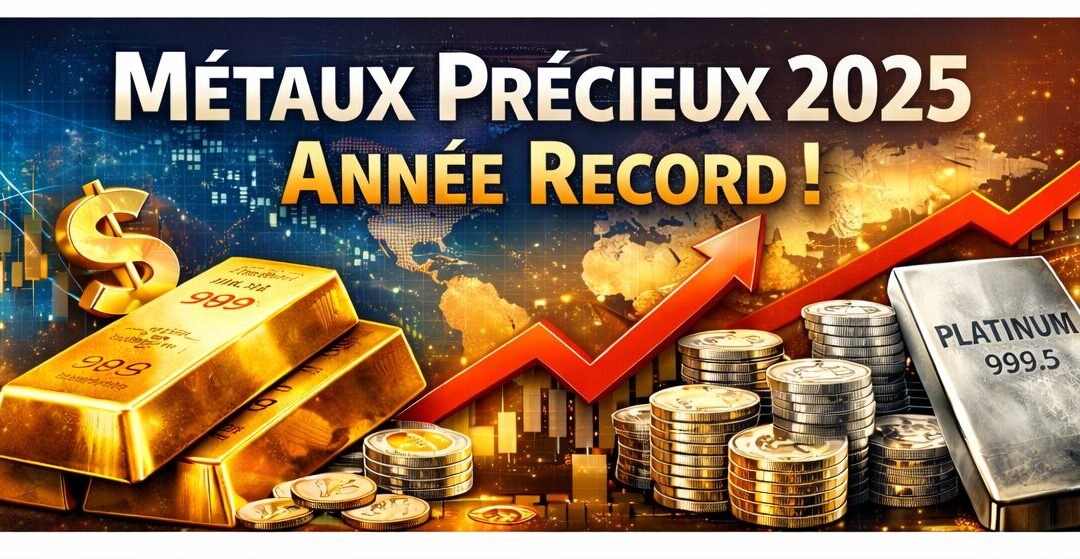 Métaux précieux 2025 : une année historique pour l’or, l’argent et le platine