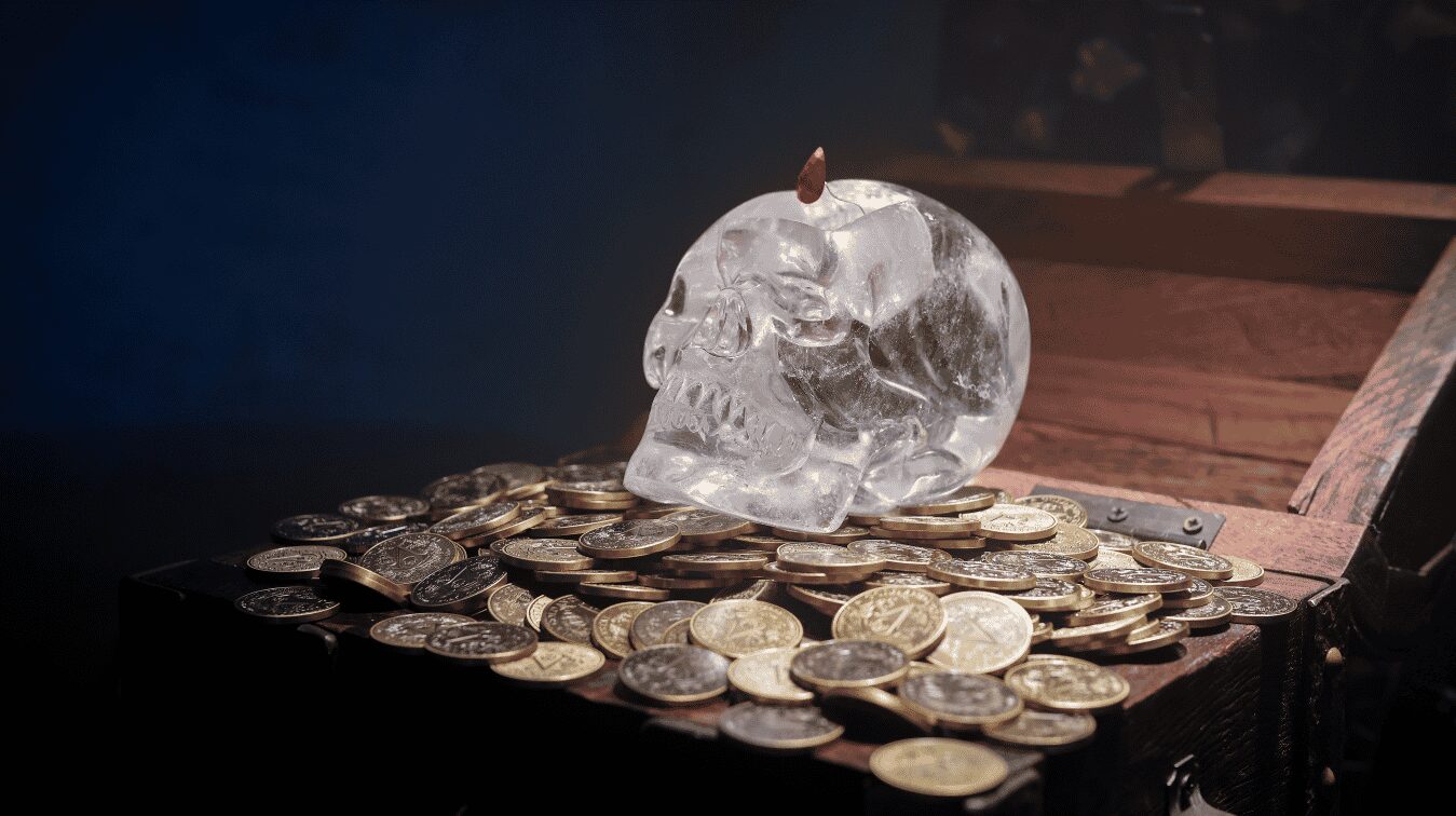 le trésor d'un montant de 500 000 dollars dont 250 000 dollars de pièces d'or frappées par Vera Valor