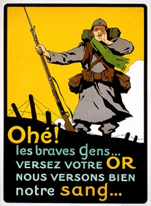 Versez votre OR. Nous verson bien notre sang !